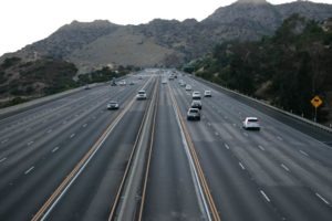 Mesa, AZ – Car Accident Blocking Lane on Red Mtn Freeway
